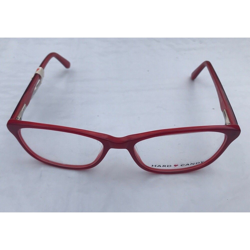 Hard Candy HC39 Acetate Red Plastic Full Rim Frame, Size 53-16-135